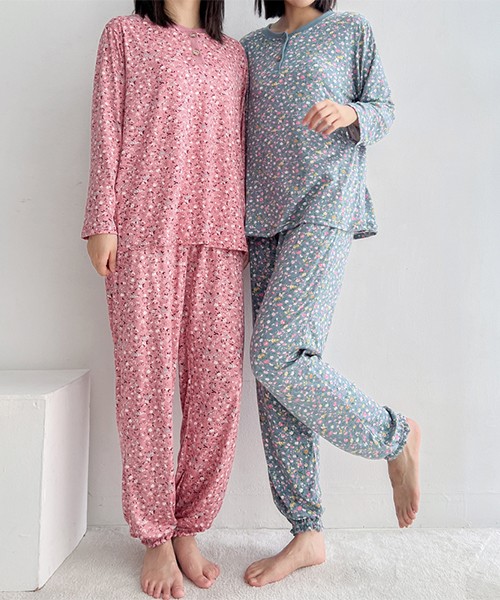 모찌플라워 홈웨어 차콜_FREE(55~77)